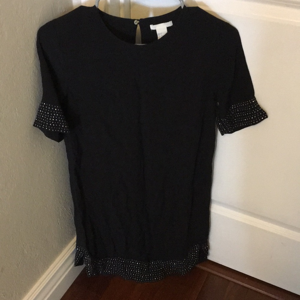 H&M black dress with embellishment